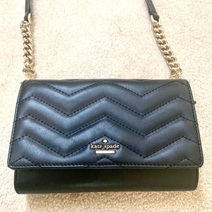 Small black Kate Spade purse.